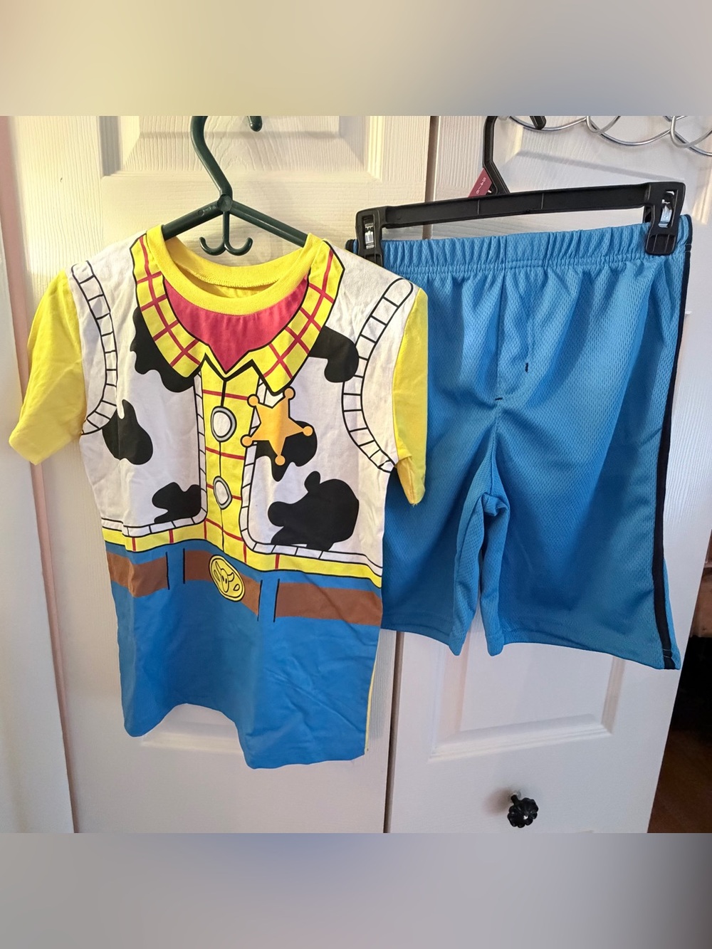 NWT Kids Cowboy T-Shirt & Shorts Set - Yellow/Blue